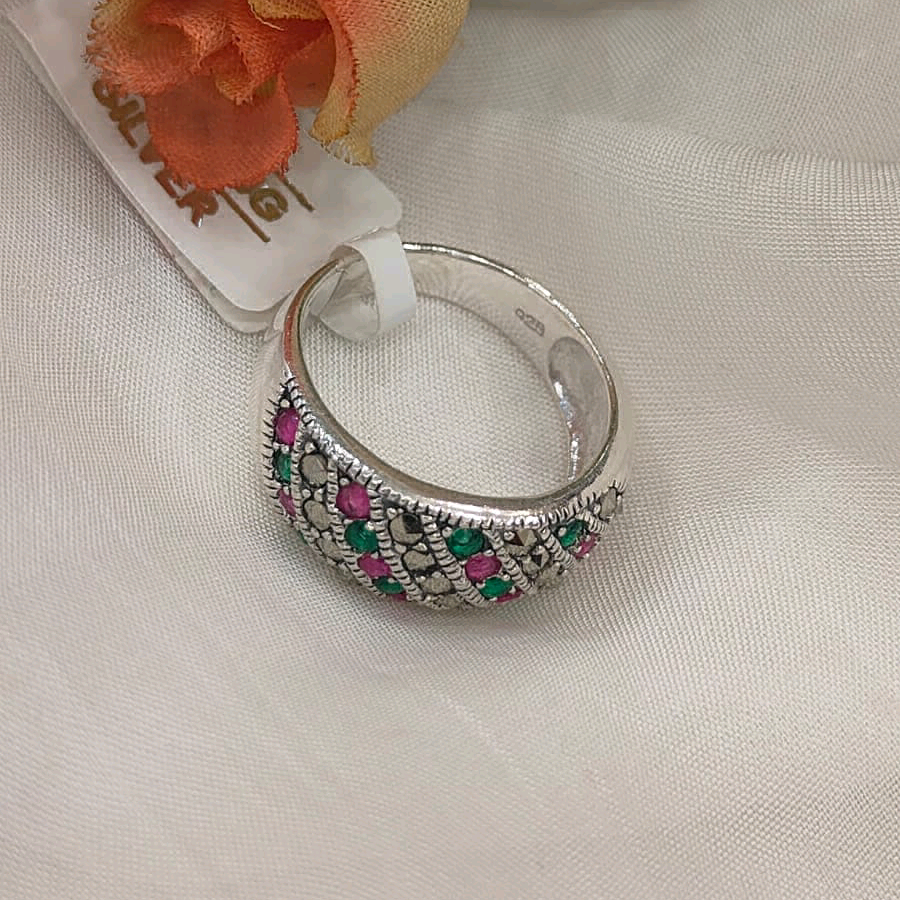 Marcasite Green n Pink Band